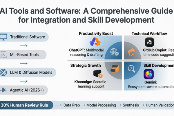 Artificial intelligence tools and software